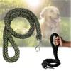 Correa grande para perros, cuerda de tracción trenzada de nailon, cuerda de mano gruesa para pasear a mascotas, para bulldog, rottweiler, sabuesos, accesorios para perros