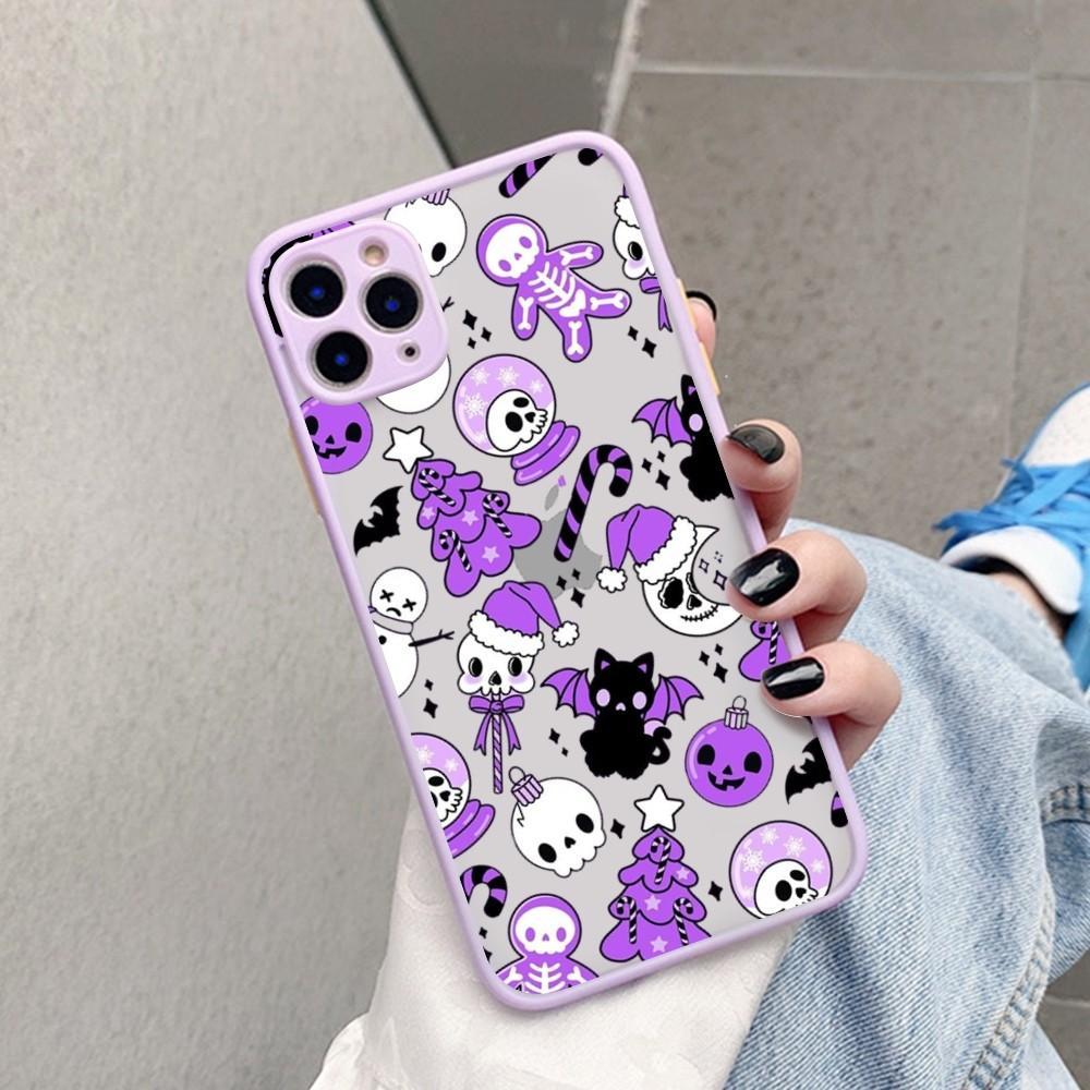 

Halloween Ghost Pumpkin Pattern Phone Case for iPhone 16 15 14 13 12 11 Pro Max Mini X XS XR SE 7 8 Plus Shockproof Hard Cover iPhone 13 Pro