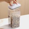 Airtight Food Container with Pop Lid Stackable Kitchen Pantry Organizer One Button Opening Flour Sugar Container for Cereal Rice Flour Pasta Snacks