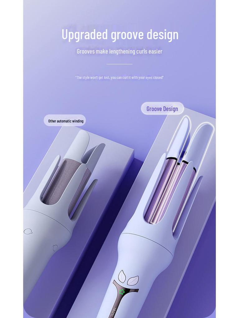 Negative Ion Automatic Curling Iron - Hair-Friendly Groove Wave Perm.