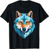 Wolf Costume Blue Wolf Head Werewolf And Wolves T-Shirt