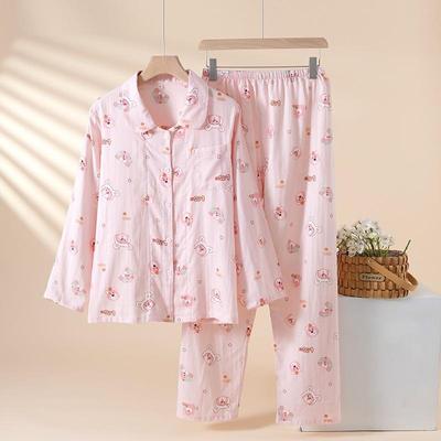 JingJingRS Women's Long Sleeve Cotton Pajama Set