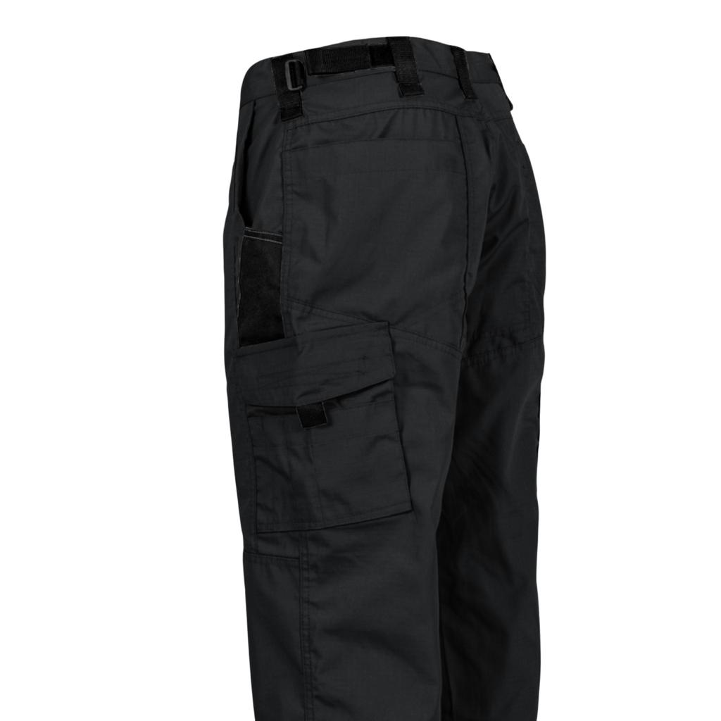 Men's Plaid Fabric Cargo Pants, Outdoor Multi-Pocket Work Trousers