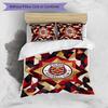 Set Lenzuola Fulham Calcio Stampato 3 Pezzi, Comodo Set Copripiumino per Camera da Letto Amico della Pelle