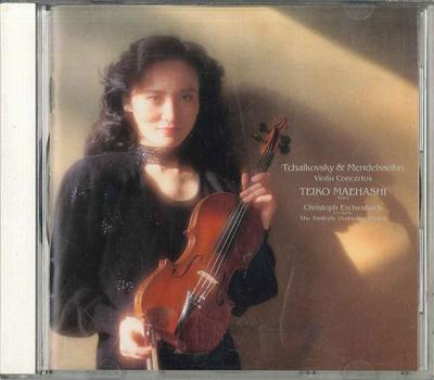 CD TEIKO MAEHASHI  Tchaikovsky  Mendelssohn Violin C 32DC298 SONY Japan Classical Used