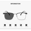 Photochromic Myopia Glasses Ultra Light Metal Frame for Women Men Business Reading Glasses