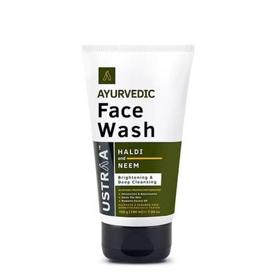 Ajurvedinis veido prausiklis - Neem & Haldi - 100g | Padeda gydyti odą | Odą šviesinančios ir giliai valančios savybės, be parabenų