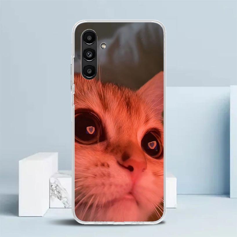 Pet Cat Funny Memes Cover for Samsung Galaxy A17 A37 A57 A16 A26 A36 A56 A15 A14 A55 Phone Case A13 A53 A25 A35 A24 A34 A23 A33