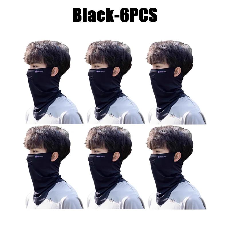 Unisex UV Protection Outdoor Neck Wrap Cover Sports Sun Proof Bib Ice Silk Mask Face Cover Neck Wrap Cover Sunscreen Face Scarf