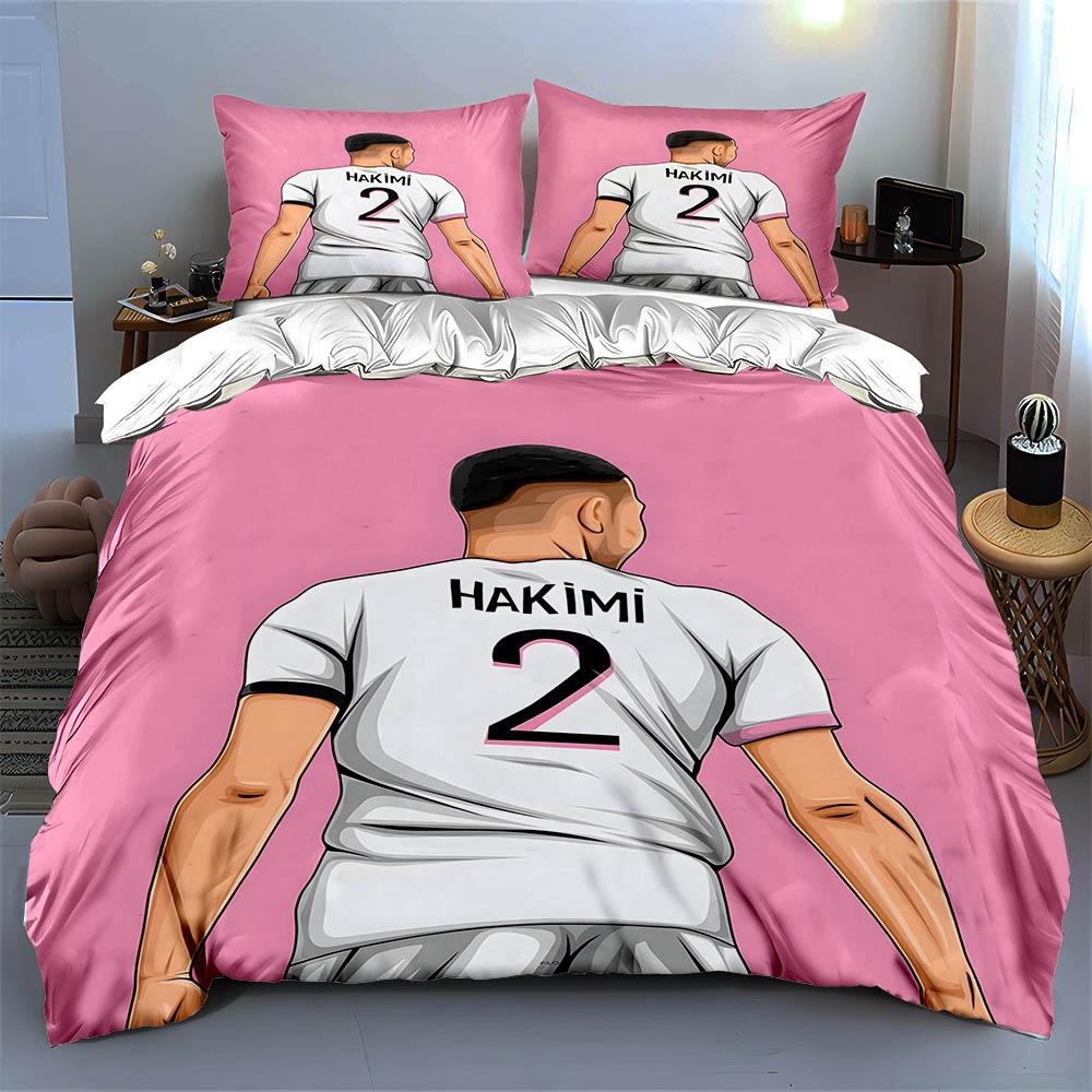 Footballer with jersey. Bedding sets Duvet cover sets Duvet covers Pillowcases(1 * Duvet Cover 2 * Pillowcases, without duvet insert)