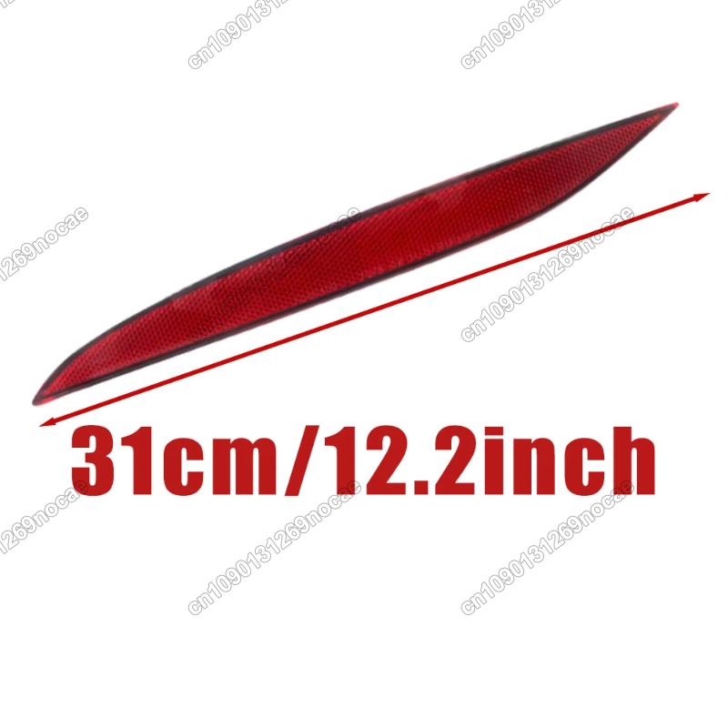Red Rear Bumper Reflector Warning Reflective Strips For Tesla Model X 2016- Left 1034342-00-C Right 1034343-00-C Replacement