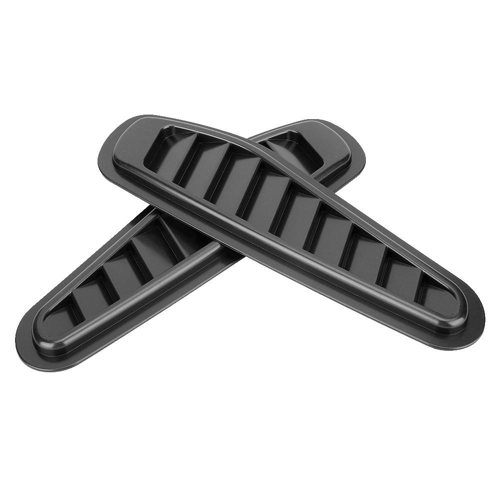 Car Air Flow Intake Hood Side Vent Decorative Cover UniversalBlack