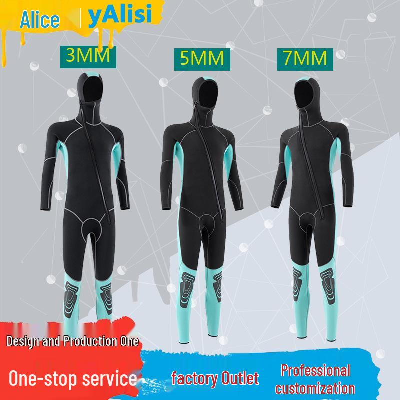 Muta da Sub Invernale Unisex 3/5/7MM: Muta Monopezzo Resistente al Freddo per Surf, Snorkeling, Immersioni