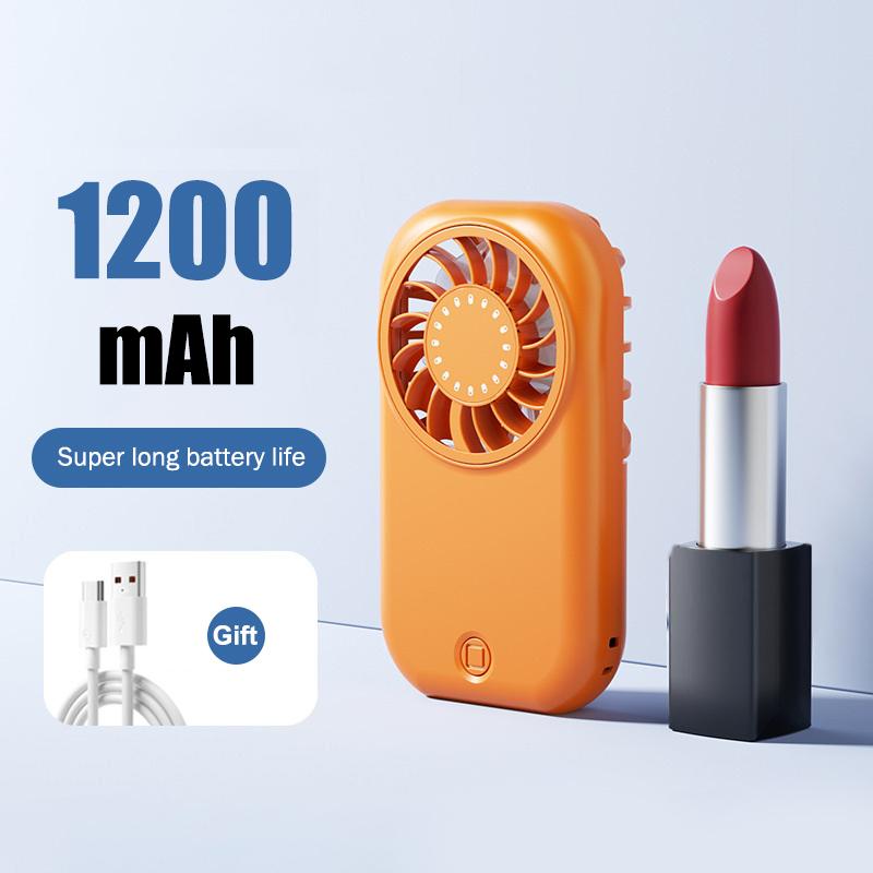 

Mini Handheld Fan, USB Rechargeable, Portable, Ultra-thin, Small, High-speed, Convenient For Outdoor Use