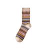 Double-needle Double-way Socks for Men, Mid-calf Cordless Long Socks, Cotton Ethnic Style Long Calf Retro Trend for Autumn and Winter