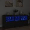 VidaXL Buffet with LED Lights, Cabinet with Door, Storage Furniture, Interior Living Room Organizer, 3208996