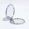 Miroir de Maquillage Compact en Verre MEPOINT pour Femmes Hommes - Miroir de Toilette Portable pour Sac à Main, Portefeuille - Noir, Rond, Support de Table, Sans Cadre