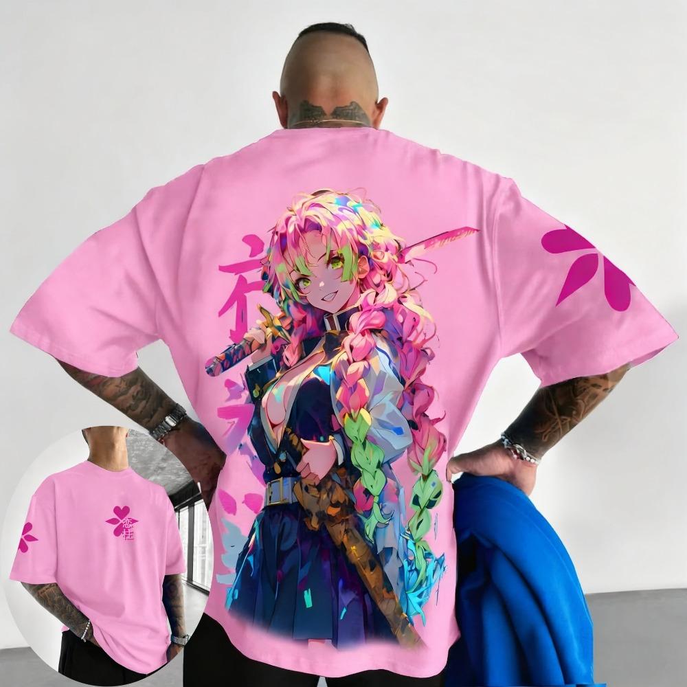 Men s and Women s Summer Anime Design T-shirt 2XS