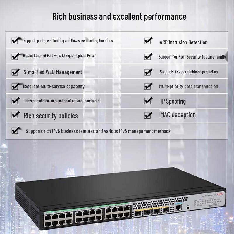 H3C S1850V2-28X Managed Gigabit Ethernet Switch