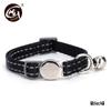 Reflective Nylon Cat Collar with Engraved Metal Buckle