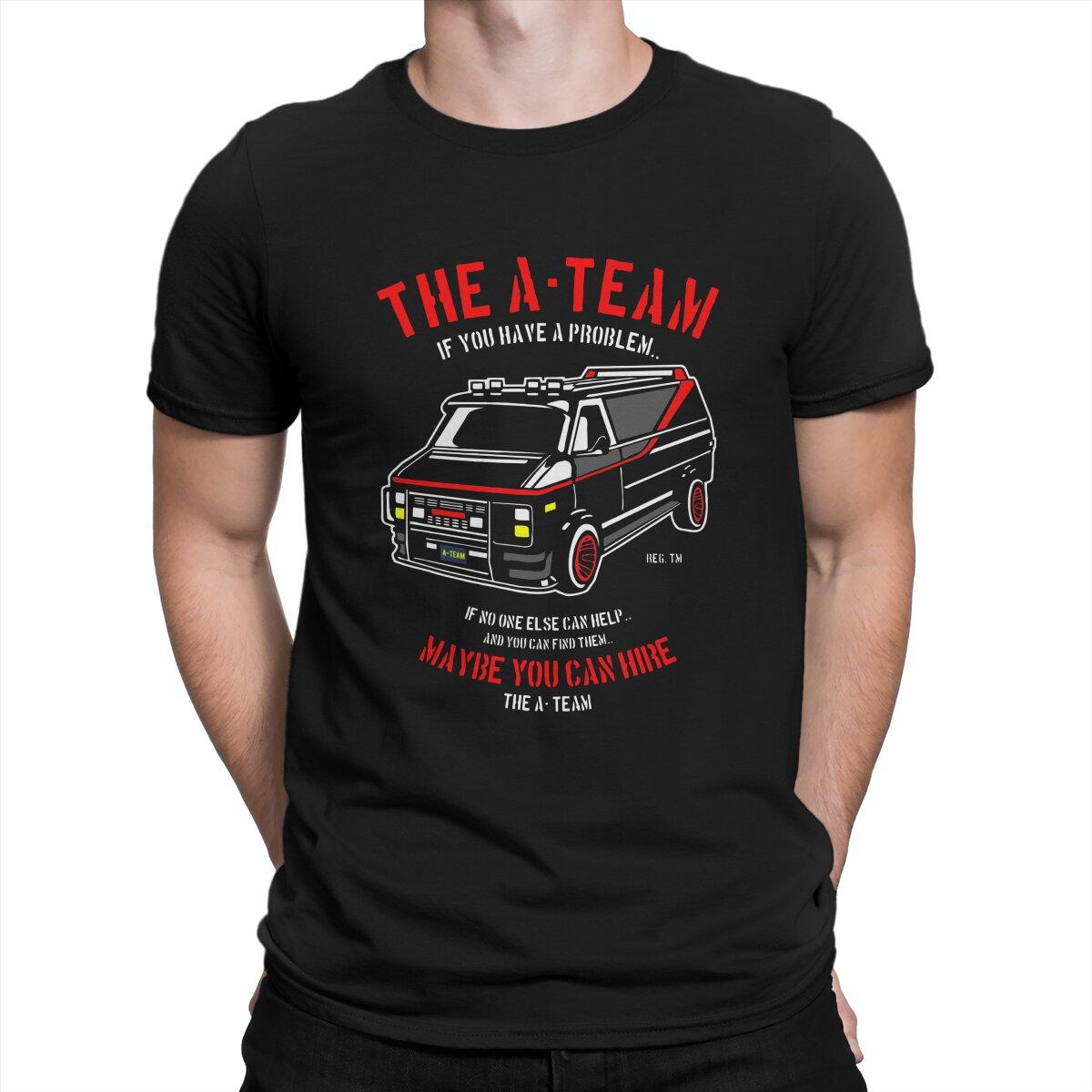 

Men s Mashup TV 80s Hanniba T Shirt The A-Team Pure Cotton Tops Funny Short Sleeve Round Neck Tee Shirt Original T-Shirts S