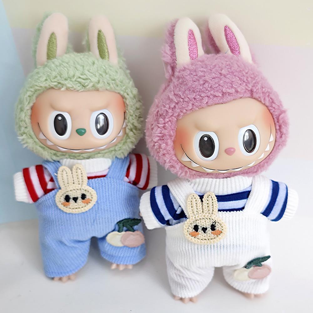 For 17cm Labubu Doll Clothes Fashion Clothes Hoodies Doll Clothes Hoodies Dolls Accessories Cute Decoration Little Cloths