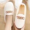 New Winter Velvet Beanie Shoes Women's Soft-soled Mother Shoes Casual Versatile Fluffy Shoes Women's Indoor Non-slip Cotton Slippers