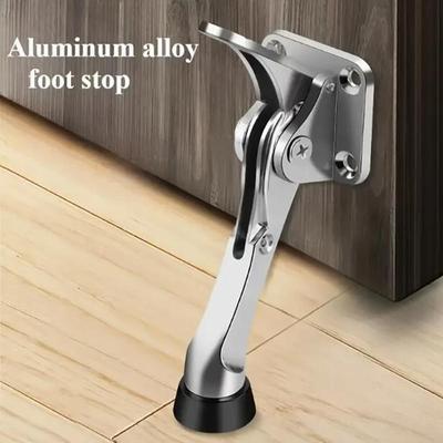 Foot-Activated Door Stop Heavy-Duty Commercial Door Holder for Shop Office and Home Use