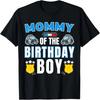 Mommy of the Birthday Boy Policeman Officer Car Bday Party T-Shirt