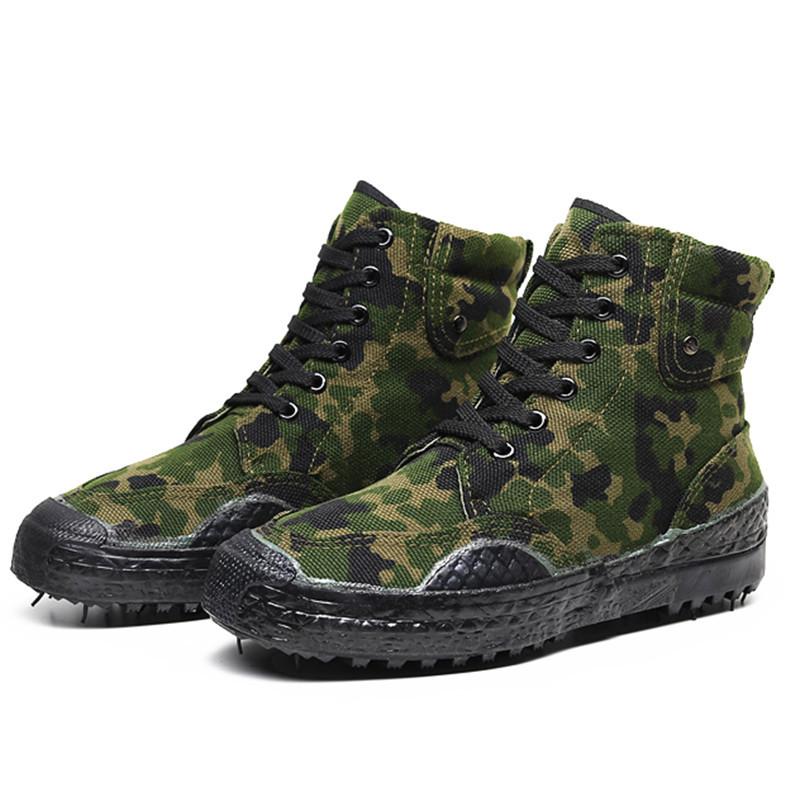 High Top Outdoor Frühling und Herbst Herrenschuhe Wanderschuhe Herren und Damen Camouflage Deep Top Trainingsschuhe Release Schuhe Gummischuhe