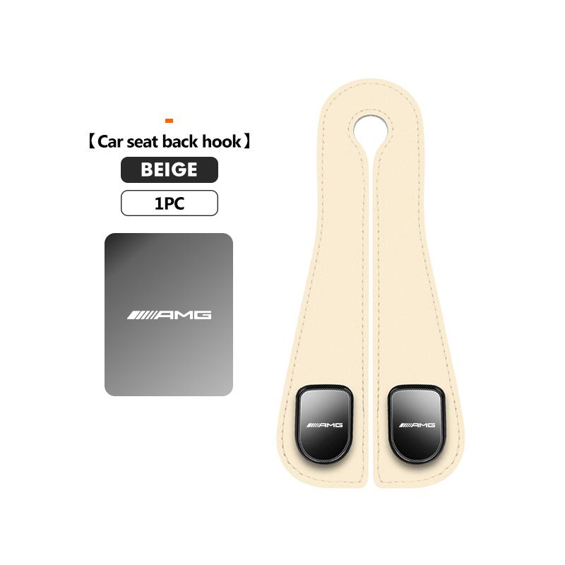 BTY4  Car Headrest Hook Rear Seat Hanging Dual Hook Hanger Universal For Mercedes Benz AMG W204 W205 W203 W211 W201 W210 W108 W124