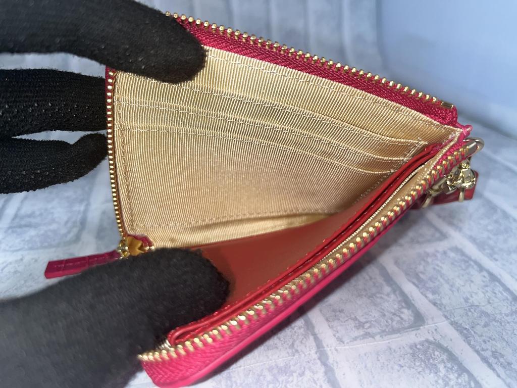 Guodi Mini Wallet Zipper Type with Strap Shining Crocodile Genuine Leather Crocodile Leather Crocodile Leather Mini Wallet Compact Wallet [GUODI]