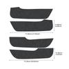 Suede Interior Door Anti-Kick Pad for Mazda CX-70 CX-80 CX-90 2024 2025 LHD RHD