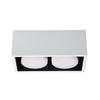 Double-Head GX53 LED Surface-Mounted Downlight, No-Hole, Square Gimbal, Four-Head Ceiling Light for Living Rooms