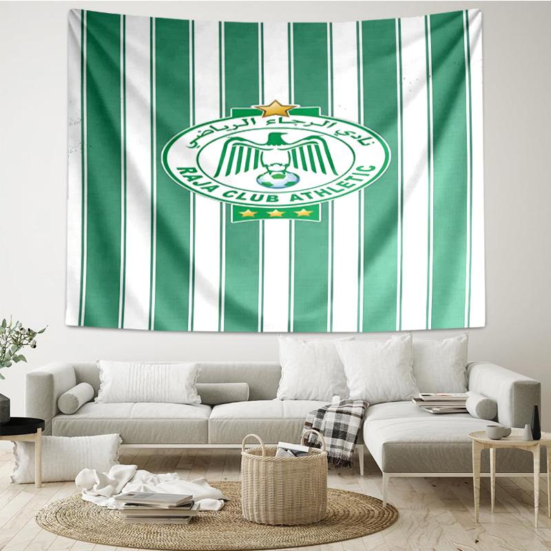 Raja Club Athletic Crest Tapestry Room Decoration Wall Hanging for Living Room Bedroom, dormitory, Birthday and Christmas gifts