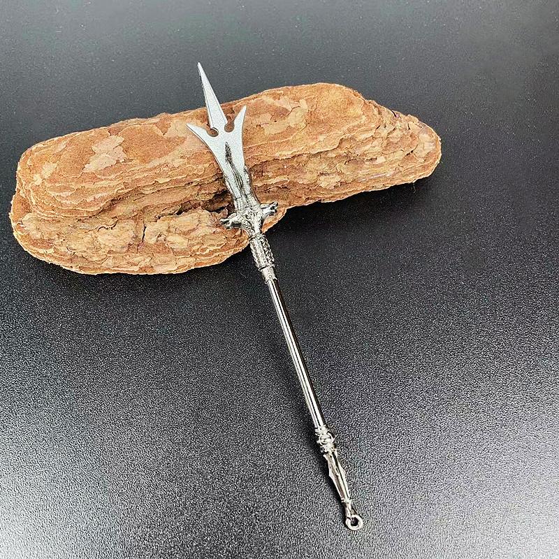 Mini Katana Cosplay Fake Sword Replica, Weapon Decoration Swords Prop, Chinese Metal, Miniature Desk Accessories Retro Toy Knife