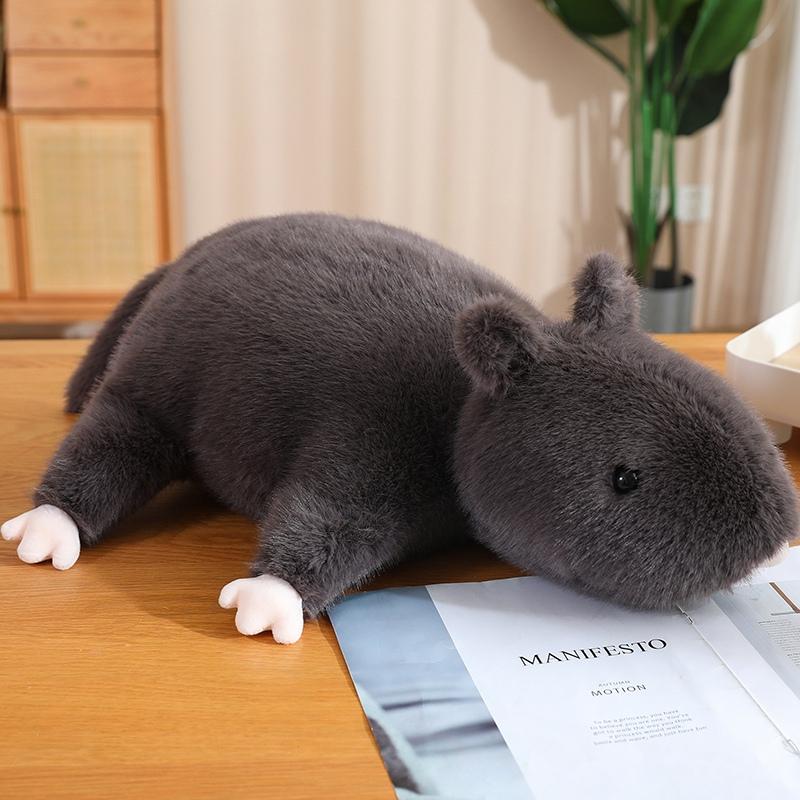 35-70cm Lustiges Simulations-Flauschiges Maus-Stofftier Super Weiche Kuscheltiere Ratten-Plüschtiere Kissenkissen Cartoon-Stofftiere Spielzeug 35cm