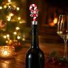 Silicone Wine Corks Christmas Bottle Stopper, Stainless Steel Reusable Cork, Decorative PVC Cartoon Preservation Tools Toppers Design, Airtight