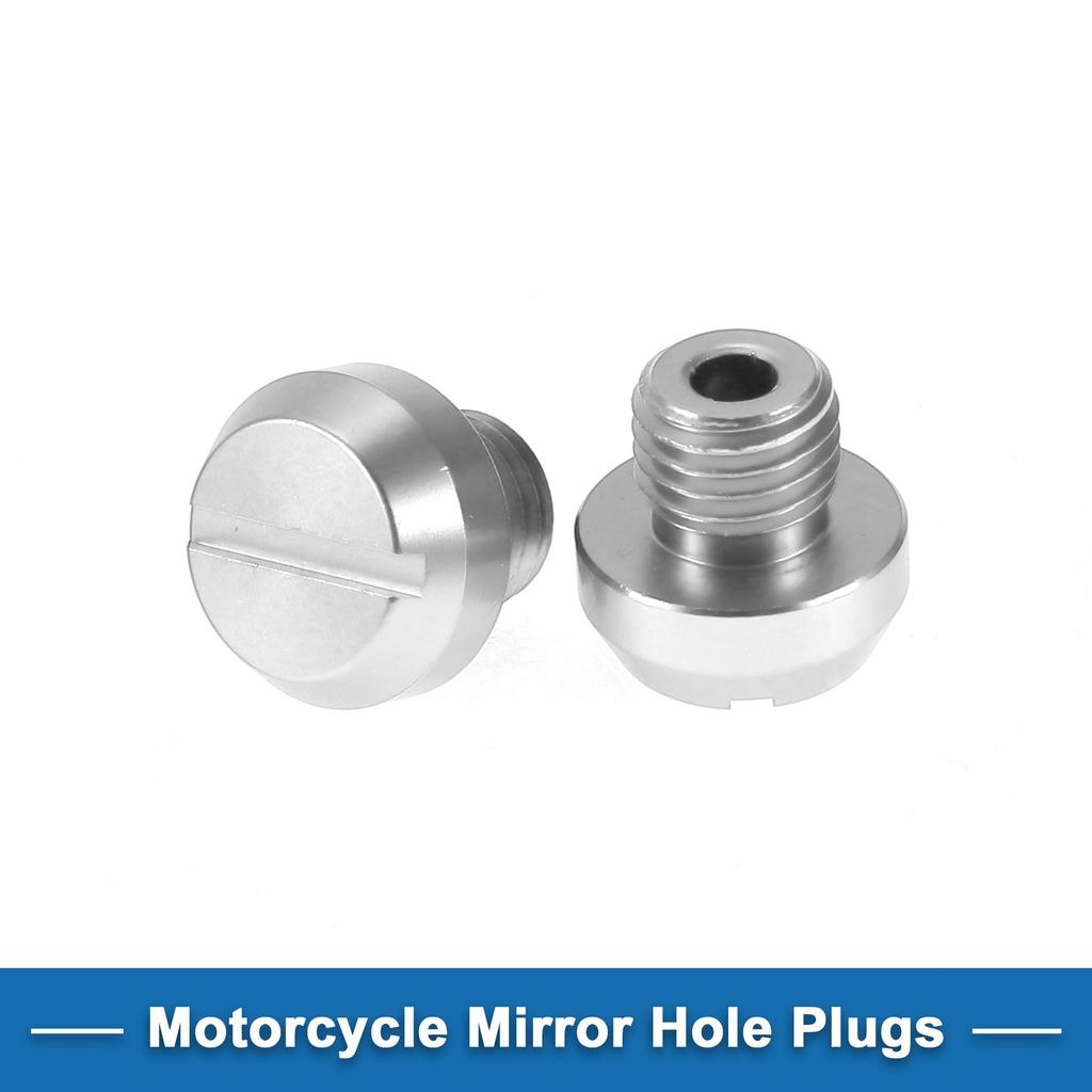 A ABSOPRO Motorcycle Mirror Hole Plug Right Hand M10x1.25 Motorcycle