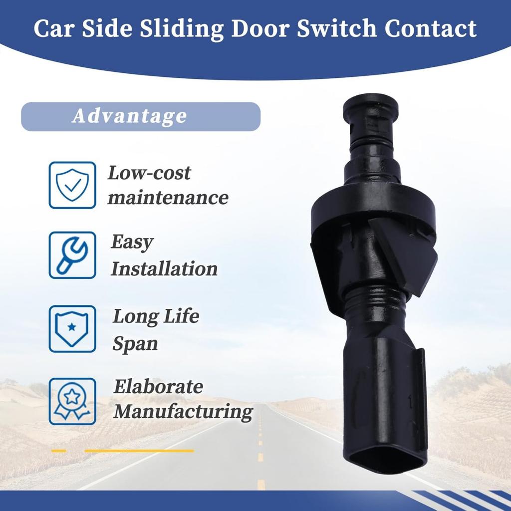 Car Custom Sliding Door Switch For Ford Transit Mk6 Mk7 Mk8 1945514 Plastic Black 1945514 Wear-Resistant Sliding Door Switch