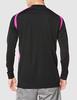 Volleyball Game Shirt, Long Sleeve, Moisture-Wicking, Quick-Drying, Junior Available, V2MA2123, Unisex, Black x Magenta, XS