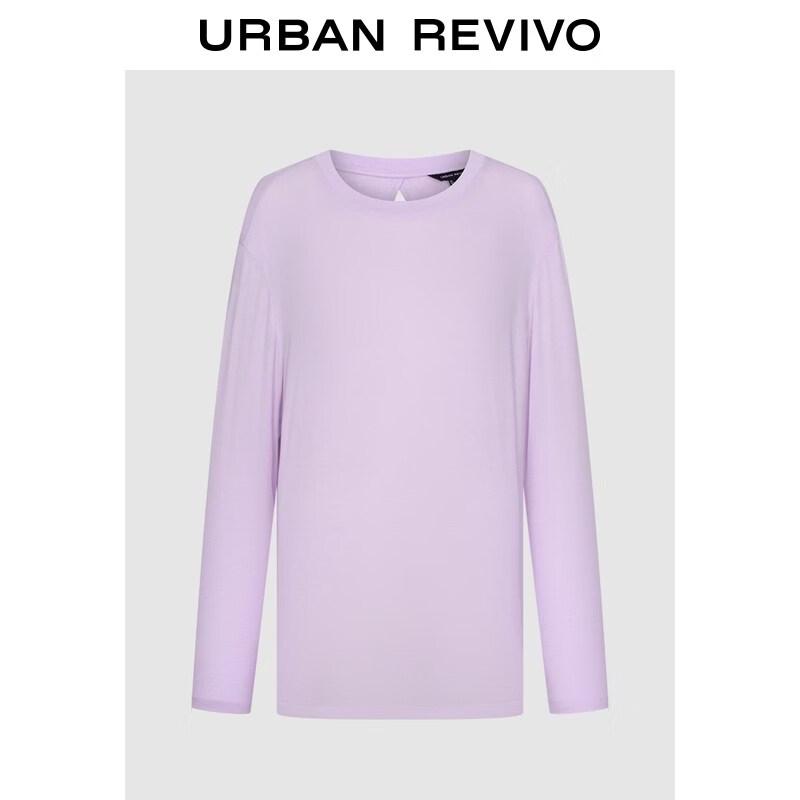 UR2026 Women s Casual Hollow-Back Long-Sleeve T-Shirt XL