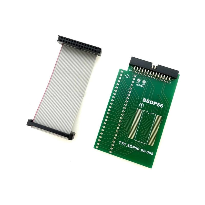 SSOP56 Adapter Socket 0.8mm Pitches SOP56 08-005 SSOP56 Adapter Board Replacement For T76 Chip Programming Testing