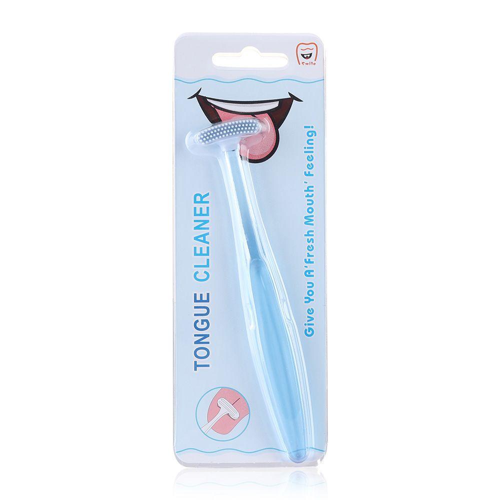 Bad Breath Health Care Tool Set Hygiene Tongue Scraper Cleaner Brush Dental Care Oral Clean Useful Soft