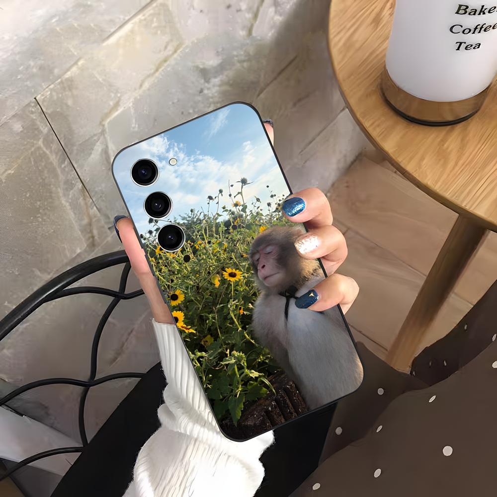 Funny Monkey Phone Case For Samsung A25 A13 A33 5G A54 A36 A35 A56 A52 A14 Shockproof Soft Cover