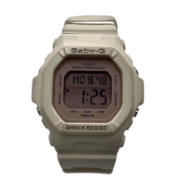 CASIO BABY-G Digital Watch Beige Pink LCD Shockproof Water Resistant to 10 ATM