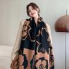 Flower Pattern Cashmere Scarf Warm Bufanda Stoles  Women Winter Season Fashion Accessory