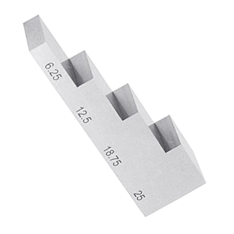 4 Step 6.25mm 12.5mm 18.75mm 25mm Test Calibration Block 1018 Stainless Steel Thickness & Linearity-Calibration Use