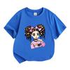 Kids Girls Boys 100% Cotton Crew Neck Short Sleeve T-Shirt,