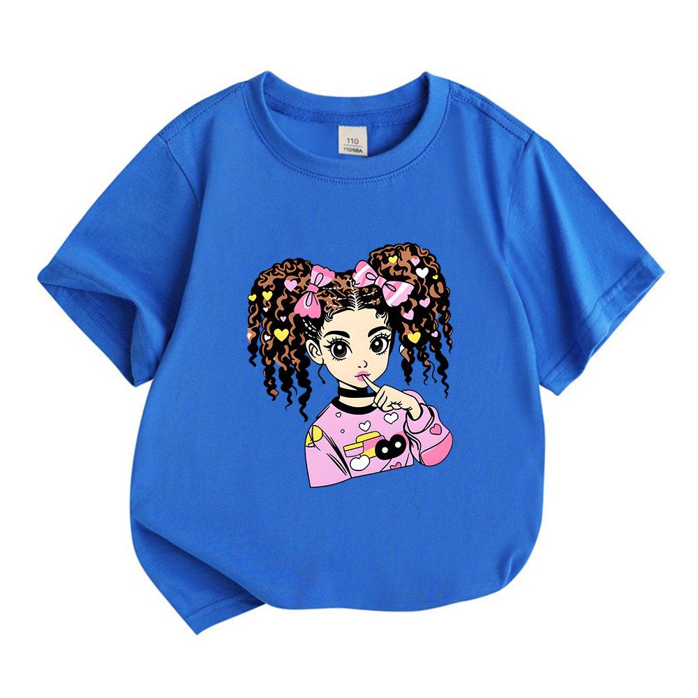 Kids Girls Boys 100% Cotton Crew Neck Short Sleeve T-Shirt,